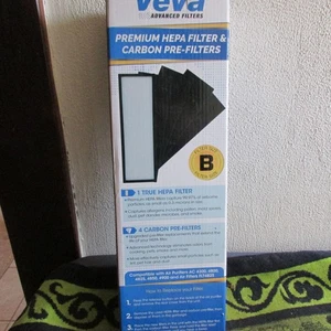 **** Größe B. VEVA Hepa & 4 Carbon Vorfilter.  Für AC Luftreiniger. *** - Bild 1 von 2