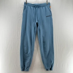 Pantalones Timberland para mujer talla S peso medio de felpa francesa al tobillo pantalones deportivos azules - Imagen 1 de 12