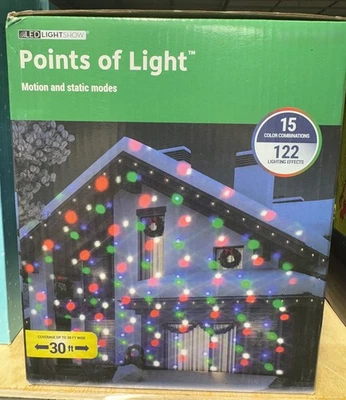 Gemmy LED Lightshow Points of Light Motion & Static Modes Projector NEW - Image 1 of 3