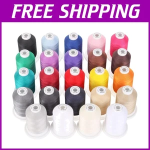 Multi-Purpose Cotton Threads 24 Colors - 600M Spool - Picture 1 of 9