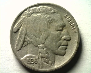 1936-S BUFFALO NICKEL VERY FINE / EXTRA FINE VF/XF VF/EF NICE ORIGINAL 99c SHIP - Picture 1 of 2