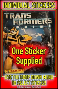 Panini TRANSFORMERS PRIME Individual Stickers (One Sticker Supplied Select Item) - Picture 1 of 13