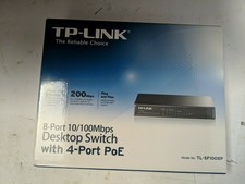 NEW! TP-Link TL-SF1008P 8-Port 10/100Mbps Desktop Switch with 4-Port PoE