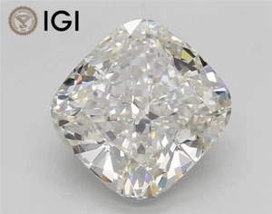 Cushion IGI Certified 4.01Ct VS1 Clarity fancy Shape Loose Diamond - Imagen 1 de 15