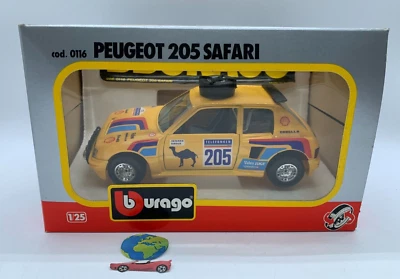 Bburago Peugeot 205 Safari, automodello scala 1:24 - 1:25, vintage (2744) - Immagine 1 di 4