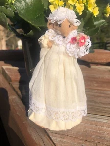 Hand Made Mouse Marianne Doll by Diane Freeman Designs in England 6"H 3" - Picture 1 of 6