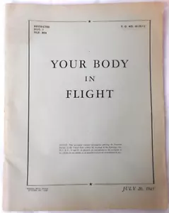 WW2 1943 USAAF Il tuo corpo in volo libro illustrato della conoscenza per il volantino - Foto 1 di 11