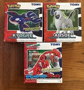 Vintage TOMY Pokemon Pocket Monsters Advanced Figur Groudon Kyogre Absol Neu in OVP - Bild 1 von 20