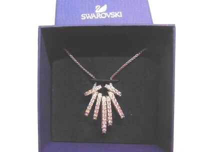 Collana collier ciondolo donna Swarovski. Colore argento, come nuova con scatola - Immagine 1 di 4