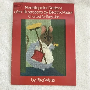 Needlepoint Designs after Illustrations by Beatrix Potter by Rita Weiss 1976 Vtg - Picture 1 of 9