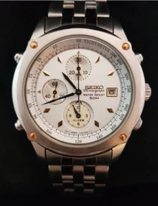 Seiko Chronograph Quartz 50M NOS - Imagen 1 de 5