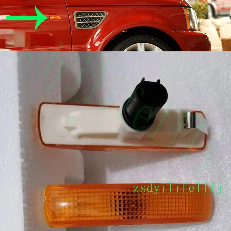 2xFor Land Rover Range Rover Sport 05-09 L R Fender Signal Light Yellow Cover am - Image 1 of 1