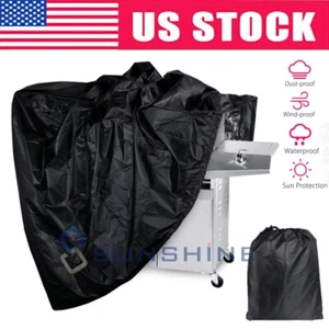BBQ Gas Grill Cover Barbecue Waterproof Outdoor Heavy Duty UV Protection Size - Picture 1 of 28