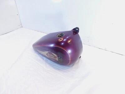 Harley Davidson Softail Night Train Personalizado Púrpura Derecho Gas Combustible Gasolina Tanque Foto 1 de 4