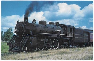 Postcard Canada, Toronto Ontario 1955, TH&B Pacific No. 15  Passenger Engine C33 - Picture 1 of 2
