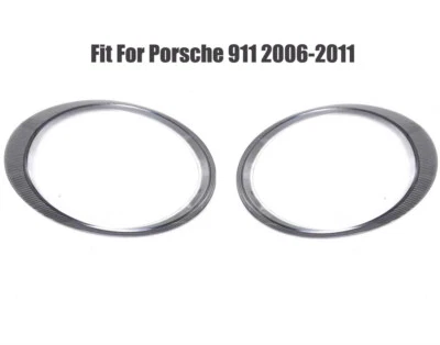 Headlight Headlamp Lens Cover Left Right Side 2Pcs For Porsche 911 2006-2011 - Imagem 1 de 4