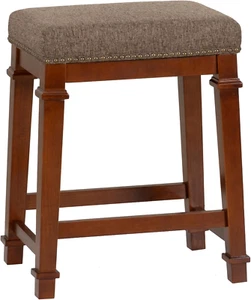 Kennedy Backless Tweed, Brown Counter Stool, - Picture 1 of 11