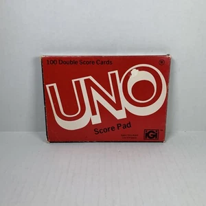 Vintage 1978 100 UNO Double Score Card Pads Paper Pad Sheet Refills Complete NEW - Picture 1 of 5