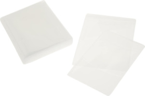 25 Pack Movie Sleeves - Clear Sleeve Hold Two Discs Each, Protects Discs against