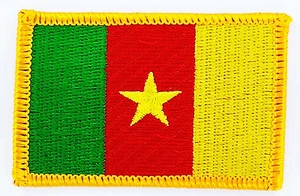 PARCHE Parche BANDERAS bandera de Camerún bandera 7x4.5cm - Imagen 1 de 1