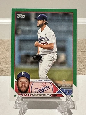 2023 Topps X MLB Players Exclusive - Clayton Kershaw #47 Green /99 - Image 1 of 4