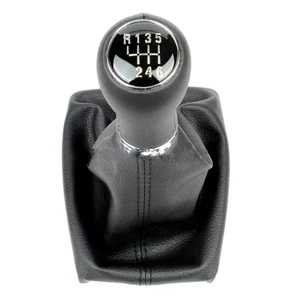 6 Speed Gear Stick Shift Knob Boot For Audi A4 S4 B6 B7 Sedan Quattro 2001-2008 - Picture 1 of 6