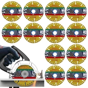 12 Pack 4 1/2 Cut Off Wheel Diamond Grinder Cutting Wheels, Angle Grinder Cut... - Foto 1 di 8