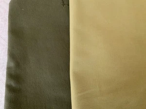 Tela de tapicería de algodón vintage Italia 1,5 yardas x 54" remanente verdoso - Imagen 1 de 8