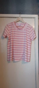 Julipa Size 18 Pink Stripe Cotton Top - Picture 1 of 6