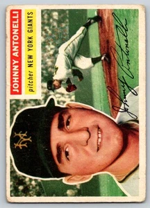 1956 Topps Baseball #138 Johnny Antonelli Gray Back - Picture 1 of 2