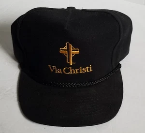 Via Christi Hospital, schwarzer Strapback Hut. Wichita Kansas. - Bild 1 von 4