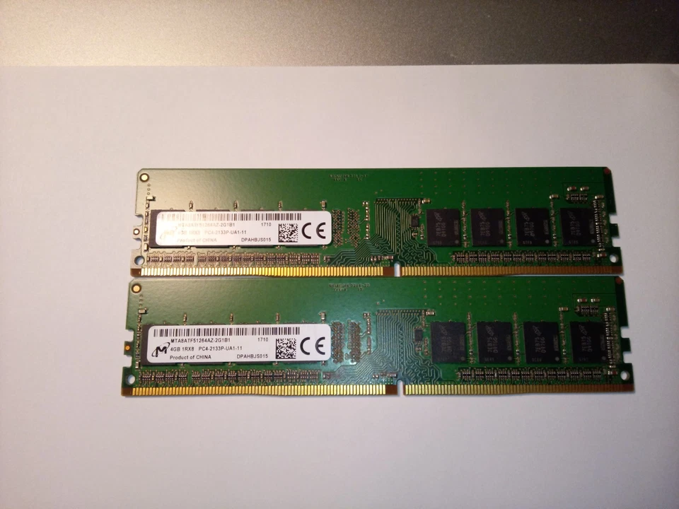 8GB MICRON (2X4GB) MTA8ATF51264AZ-2G1B1  DDR4 PC4-2133P - Image 1 of 1
