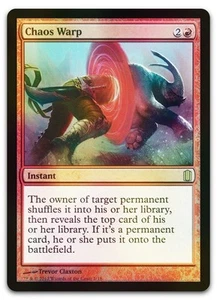 Chaos Warp #1 (Foil) (NM) Commander's Arsenal CM1 Magic MTG - Picture 1 of 2