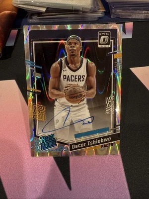 2023-24 Donruss Optic Raywave #278 Oscar Tshiebwe Rated Rookie RC Auto Prizm - Image 1 of 3