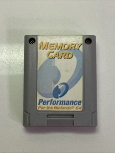 Nintendo 64 N64 Memory Card Performance - Picture 1 of 2