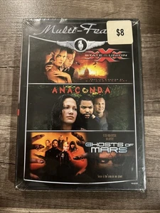 Rare Anaconda DVD 1997 - XXX - Ghosts Of Mars 3 Pack - Triple Feature Sealed - Picture 1 of 3