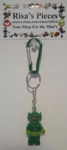 LEGO Minifigur Karabiner Schlüsselanhänger - Green Creature (1 Schlüsselanhänger) - Bild 1 von 2