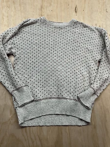 VTG Authentic Issue 90 Mens Sweater Size Large - L Gray Red checks hearts Cosby - Picture 1 of 6