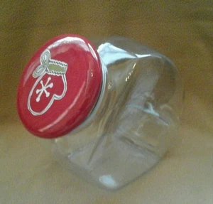 Holiday Glass Jar with RED Mitten Lid - Picture 1 of 8