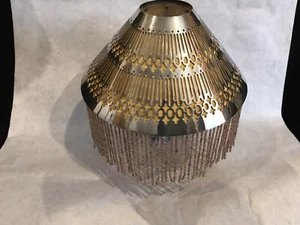Paralumi placcati argento di shreve & co #4441 Perline con frange/fodera Art Nouveau - Foto 1 di 12