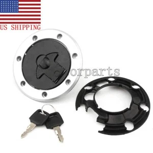 Fuel Gas Cap with Keys For Kawasaki Ninja ZX7 ZX750J 1991-1992 ZX750L 1993-1995 - Picture 1 of 6