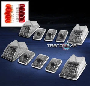 2003-2009 HUMMER H2 SUV SUT SMOKE CAB ROOF RUNNING MARKER LIGHT LAMP +BULB 10PCS - Picture 1 of 4