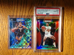 2019 Prizm Draft Picks/25 Carsen Edwards #98 RC Camo & Jarrett Culver Red PSA 10