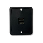 1 RV Dual-Port USB Charging Outlet 5V Black Trailer Camper Motorhome 