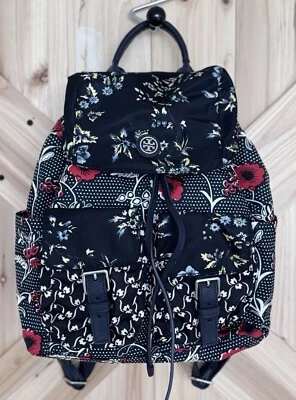 Tory Burch Floral & Polka-Dot Printed Backpack - Preowned - Image 1 of 4