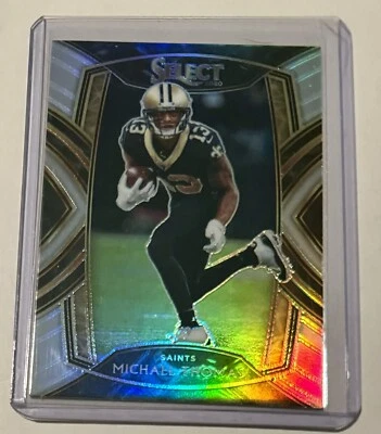 Panini Select Football #237 2020 Michael Thomas Club Level Silver Prizm Saints Foto 1 de 2