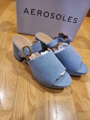 Aerosoles Women's Cosmic Heeled Sandal, Denim, Size 6.5 M - Imagem 1 de 4