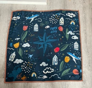 Pom Amsterdam KLM Royal Dutch Airlines Scarf 100 Years Anniversary Edition - Picture 1 of 5