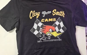 Clay Smith Cams Classic Design MENS Black T-SHIRT 100% COTTON Street Rod, NHRA - Picture 1 of 1