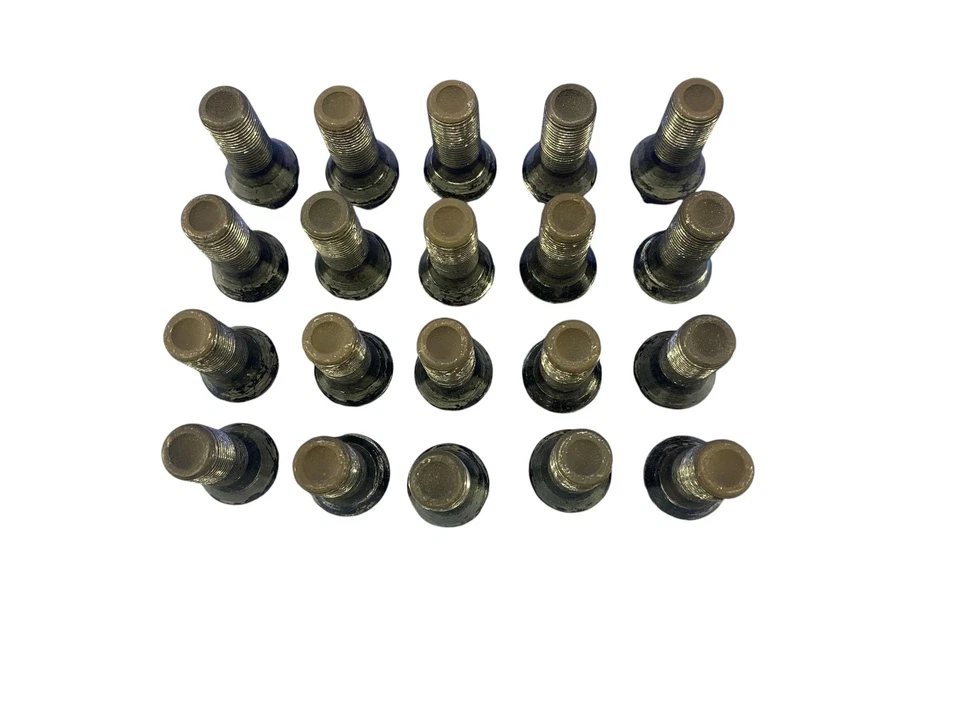 BMW 840I 2020 2021 2022 2023 2024 JUEGO DE 20 TORNILLOS TUERCA LLANTA NEGRO *DESGASTE* Foto 1 de 4